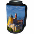 3dRose Danita Delimont - Portugal - Portugal, Sintra. Overview of Pena Palace. - Can Cooler Bottle Wrap (cc_249387)