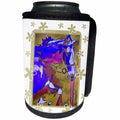 3dRose Taiche Acrylic Art - Animal Horse Purple - Can Cooler Bottle Wrap (cc_24939)
