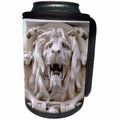 3dRose Danita Delimont - Lisbon - Portugal, Lisbon. Pombaline, Lion sculpture. Rua Augusta Arch. - Can Cooler Bottle Wrap (cc_249404)