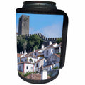 3dRose Danita Delimont - Obidos - Portugal, Obidos, ancient city wall, medieval structure encircles town - Can Cooler Bottle Wrap (cc_249417)