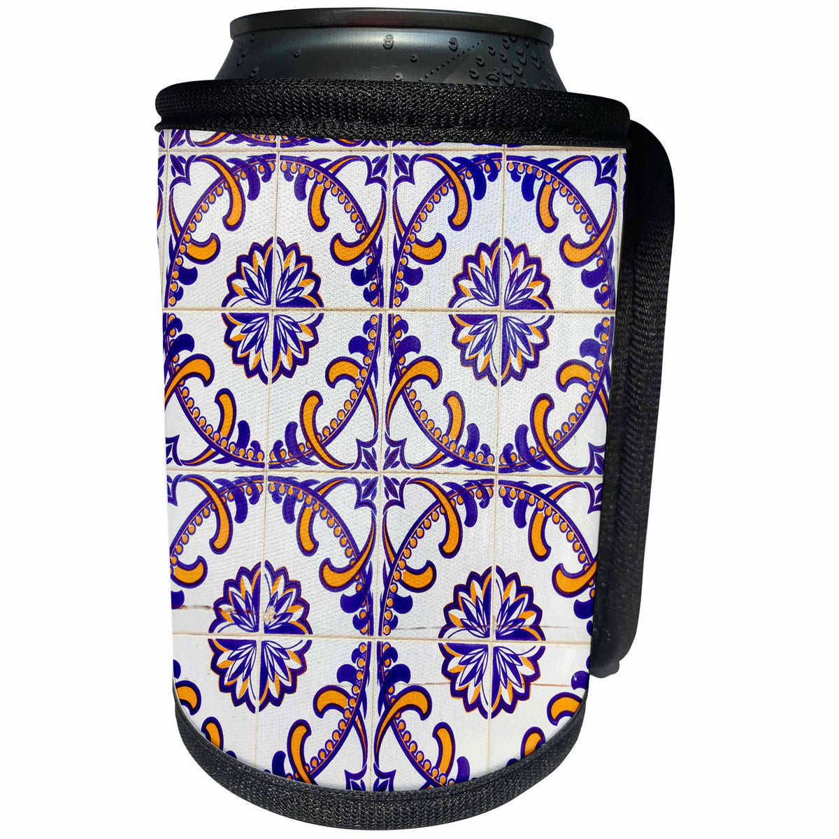 3dRose Danita Delimont - Aveiro - Portugal. Aveiro. Portugal. Tile work in the historic district. - Can Cooler Bottle Wrap (cc_249421)