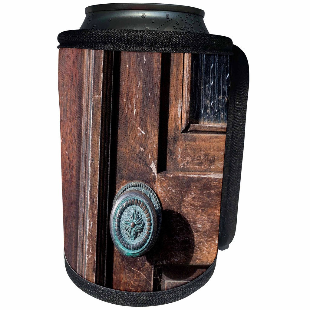3dRose Danita Delimont - Aveiro - Portugal, Aveiro. Local old neighborhood door knob. - Can Cooler Bottle Wrap (cc_249422)