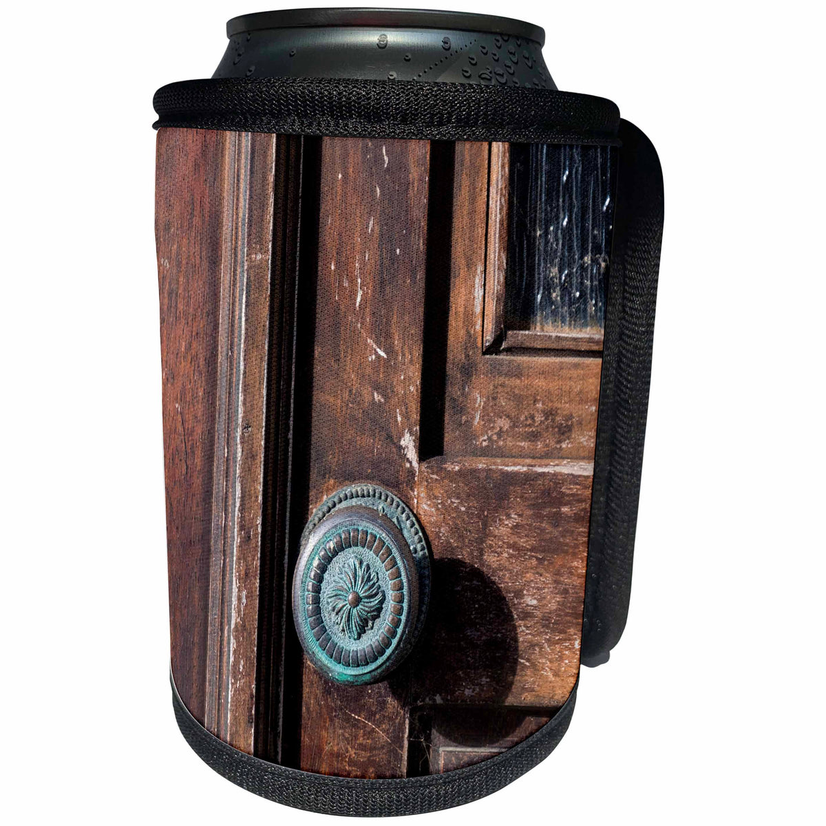 3dRose Danita Delimont - Aveiro - Portugal, Aveiro. Local old neighborhood door knob. - Can Cooler Bottle Wrap (cc_249422)