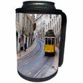 3dRose Danita Delimont - Lisbon - Portugal, Lisbon. Tram number 25 tracks, Rua Nova Do Almada. - Can Cooler Bottle Wrap (cc_249439)