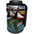 3dRose Danita Delimont - Aveiro - Portugal. Aveiro. Canal district gondolas and their reflections. - Can Cooler Bottle Wrap (cc_249453)