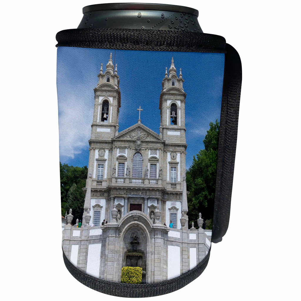 3dRose Danita Delimont - Portugal - Portugal, Braga, Tenoes, Good Jesus of the Mount, facade. - Can Cooler Bottle Wrap (cc_249460)