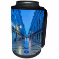 3dRose Danita Delimont - Lisbon - Portugal, Lisbon, Baixa, Rua Augusta, August Street, at Dawn - Can Cooler Bottle Wrap (cc_249494)