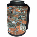 3dRose Danita Delimont - Lisbon - Portugal, Lisbon, Baixa Rooftops from Sao Jorge Castle - Can Cooler Bottle Wrap (cc_249495)