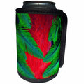 3dRose Danita Delimont - Feathers - Breast and wing feather design of the Resplendent Quetzal - Can Cooler Bottle Wrap (cc_250231)