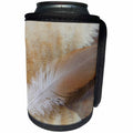 3dRose Danita Delimont - Feathers - Feather lying on Egyptian Goose breast feathers 01 - Can Cooler Bottle Wrap (cc_250277)