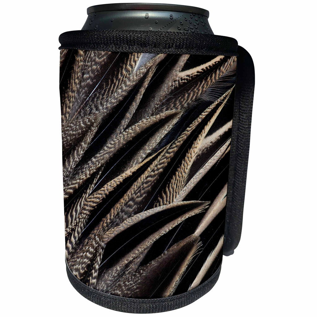 3dRose Danita Delimont - Feathers - Back feathers of the Northern Pintail Duck - Can Cooler Bottle Wrap (cc_250313)