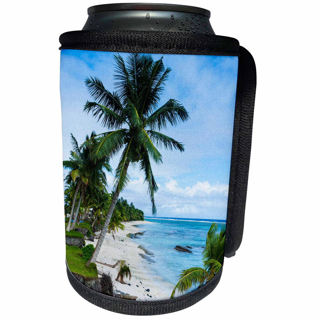 3dRose Danita Delimont - American Samoa - Ofu Island, Manua island group, American Samoa, South Pacific - Can Cooler Bottle Wrap (cc_250375)