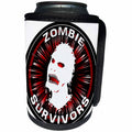 3dRose Mark Grace ZOMBIE SURVIVORS Icon - ICON zombie survivors 3 on black - Can Cooler Bottle Wrap (cc_25038)