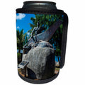 3dRose Danita Delimont - Guam - Bronze statue of a Chamorro chief, Guam, US Territory, Central Pacific - Can Cooler Bottle Wrap (cc_250386)