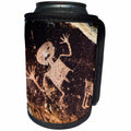 3dRose Danita Delimont - Petrified Forest - Native American petroglyphs in Petrified Forest National Park, Arizona - Can Cooler Bottle Wrap (cc_250509)