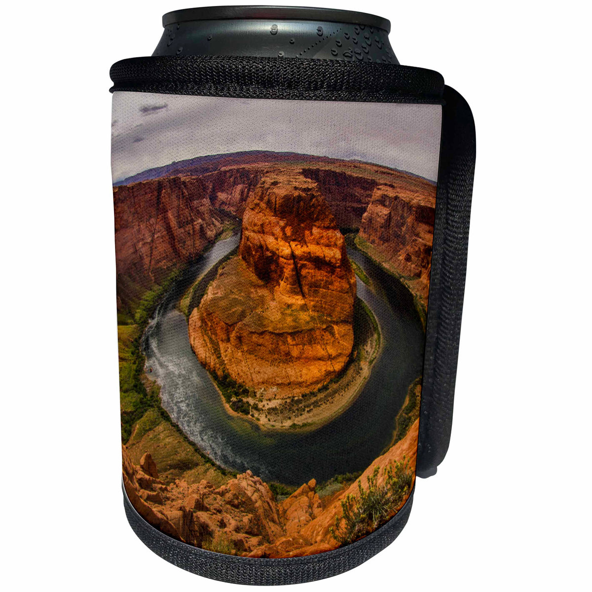 3dRose Danita Delimont - Arizona - Horseshoe Bend in the Colorado River, near Page, Arizona - Can Cooler Bottle Wrap (cc_250518)