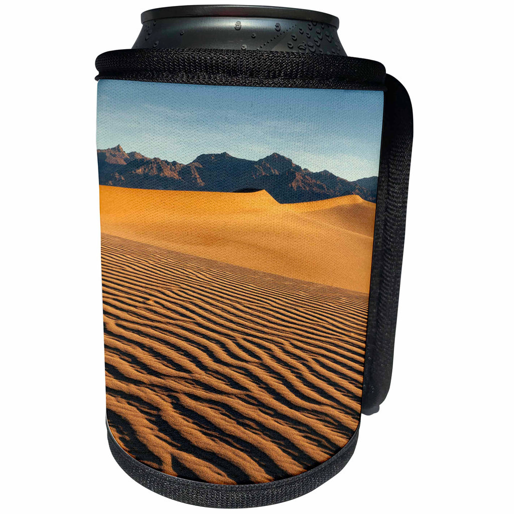 3dRose Danita Delimont - Death Valley - California, Death Valley National Park. Mesquite Flat Dunes 04 - Can Cooler Bottle Wrap (cc_250546)