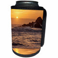 3dRose Danita Delimont - Big Sur - California, Big Sur. Sunset and splashes at Pfeiffer Beach - Can Cooler Bottle Wrap (cc_250548)