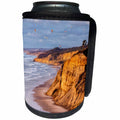 3dRose Danita Delimont - La Jolla - California, La Jolla. Paragliders float over Blacks Beach. - Can Cooler Bottle Wrap (cc_250551)
