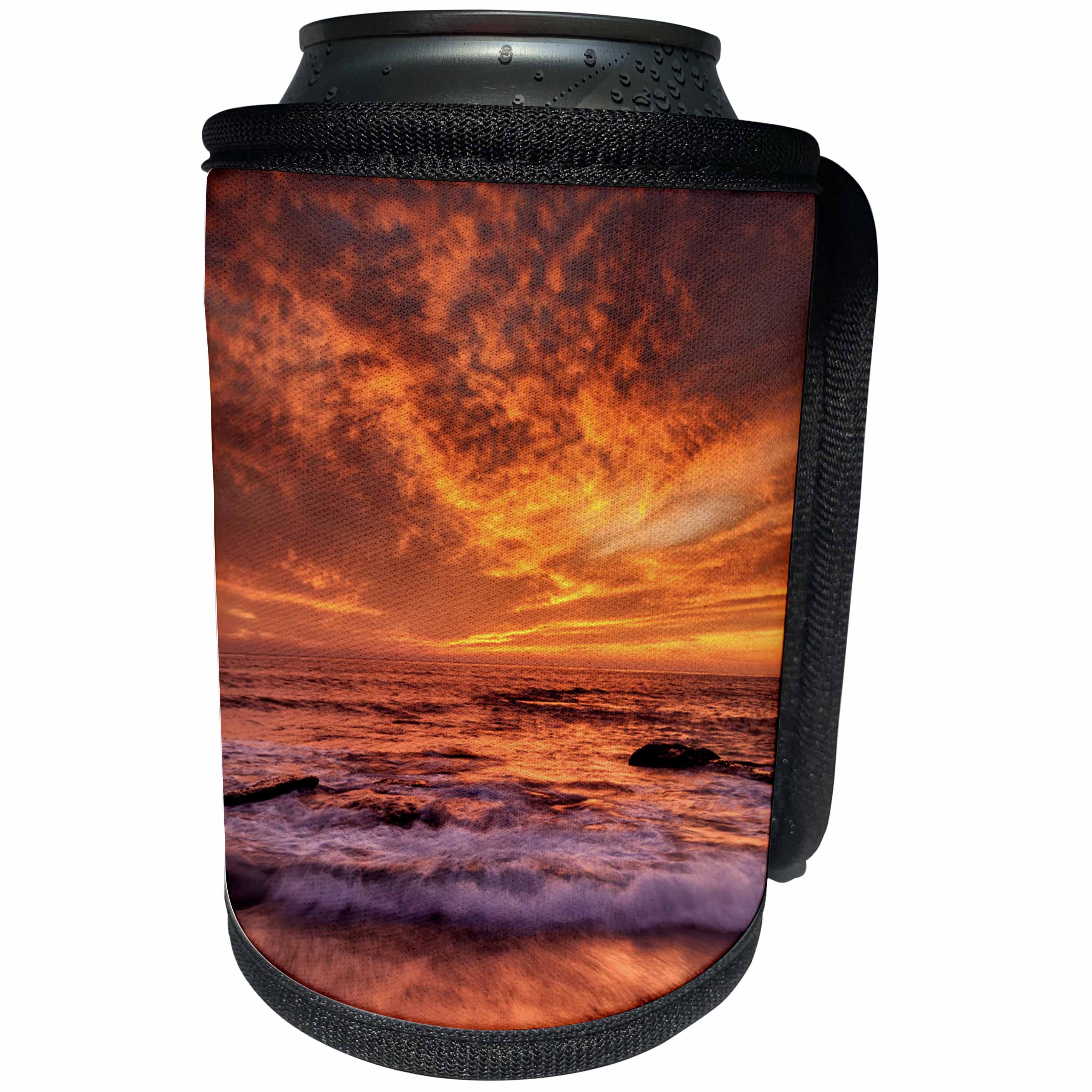 3dRose Danita Delimont - La Jolla - California, La Jolla. Surf at north end of Windansea Beach - Can Cooler Bottle Wrap (cc_250560)