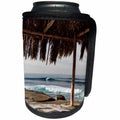 3dRose Danita Delimont - La Jolla - California, La Jolla. Surf shack and surfers at Windansea Beach. - Can Cooler Bottle Wrap (cc_250563)