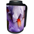 3dRose Danita Delimont - San Diego - California, San Diego. Bearded iris close up. - Can Cooler Bottle Wrap (cc_250572)