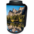 3dRose Danita Delimont - Yosemite - California, Yosemite National Park. Cathedral Rocks reflection - Can Cooler Bottle Wrap (cc_250578)