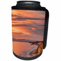 3dRose Danita Delimont - La Jolla - California, La Jolla, Sunset over Blacks Beach and coast to the north - Can Cooler Bottle Wrap (cc_250612)