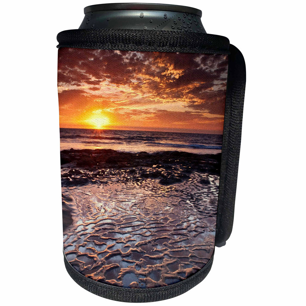 3dRose Danita Delimont - La Jolla - California, La Jolla, Sunset from Coast Blvd. Park - Can Cooler Bottle Wrap (cc_250615)