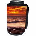 3dRose Danita Delimont - La Jolla - California, La Jolla, Sunset over tide pools at Coast Blvd. Park. - Can Cooler Bottle Wrap (cc_250616)