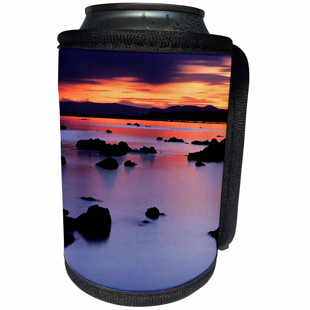 3dRose Danita Delimont - California - California, Lee Vining, Sunrise at Black Point, Mono Lake - Can Cooler Bottle Wrap (cc_250650)