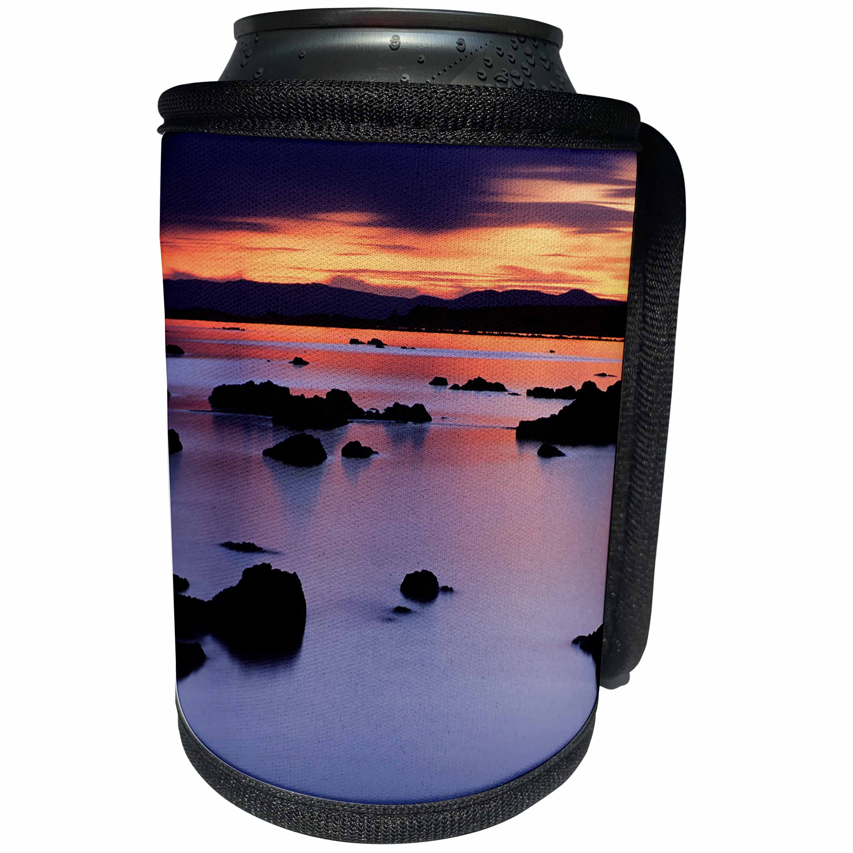 3dRose Danita Delimont - California - California, Lee Vining, Sunrise at Black Point, Mono Lake - Can Cooler Bottle Wrap (cc_250650)