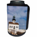 3dRose Danita Delimont - California - California, Cabrillo National Monument, Old Point Loma Lighthouse - Can Cooler Bottle Wrap (cc_250660)