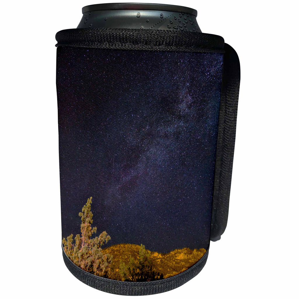 3dRose Danita Delimont - Colorado - Colorado. Milky Way above mountains. - Can Cooler Bottle Wrap (cc_250689)