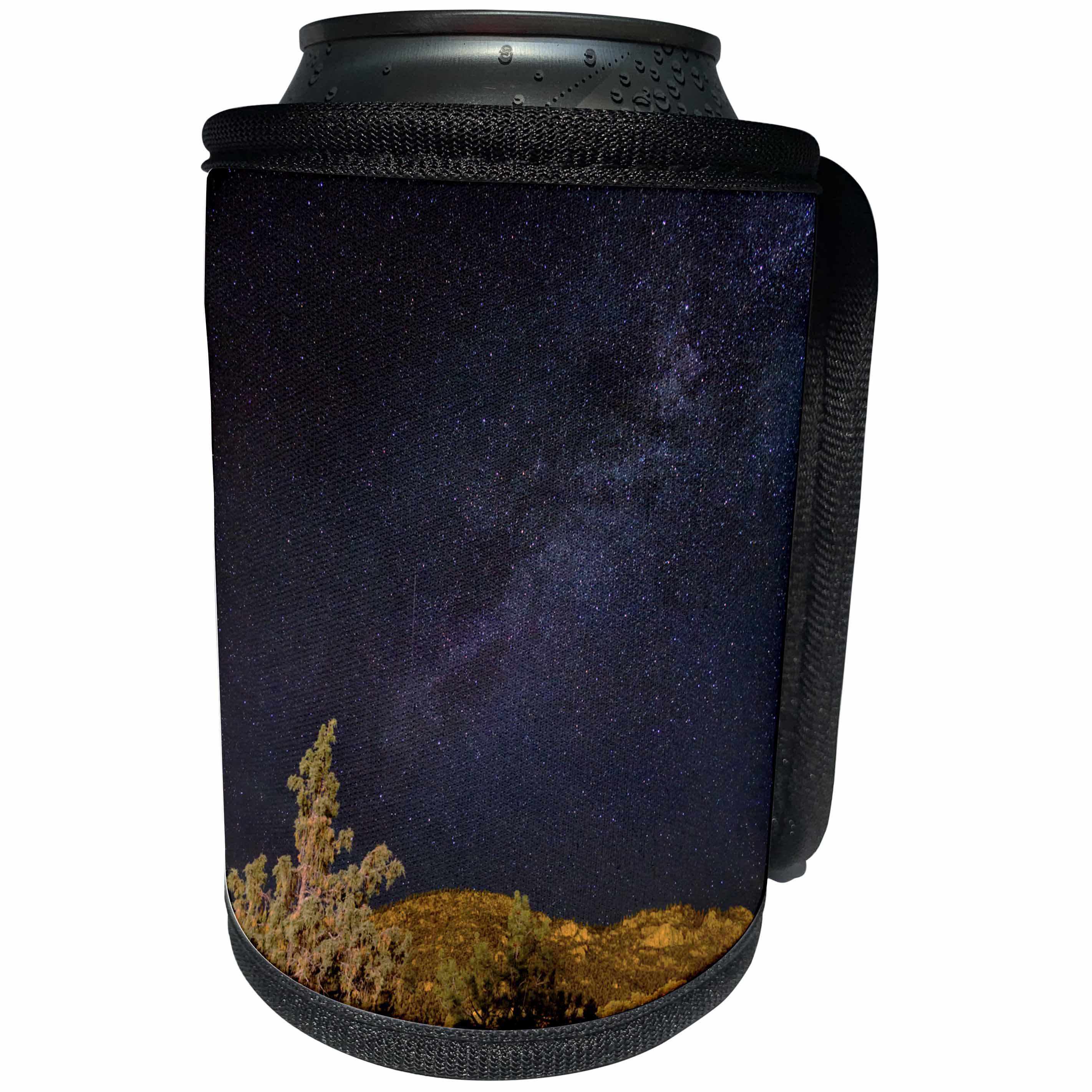 3dRose Danita Delimont - Colorado - Colorado. Milky Way above mountains. - Can Cooler Bottle Wrap (cc_250689)