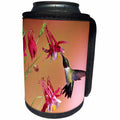 3dRose Danita Delimont - Hummingbird - Ruby-throated Hummingbird male on Crimson Star Columbine, Illinois - Can Cooler Bottle Wrap (cc_250978)