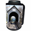 3dRose Patricia Sanders Photography - Jackson County Bridge - Can Cooler Bottle Wrap (cc_25101)