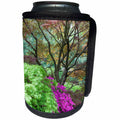 3dRose Danita Delimont - St. Louis - Japanese maples and pink azalea, St Louis, Missouri - Can Cooler Bottle Wrap (cc_251181)