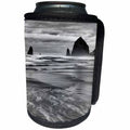 3dRose Danita Delimont - Cannon Beach - Oregon, Cannon Beach, Haystack Rock and The Needles - Can Cooler Bottle Wrap (cc_251309)