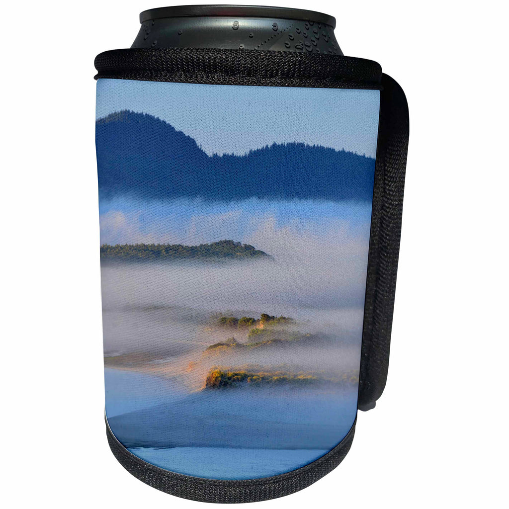 3dRose Danita Delimont - Oregon - Oregon. Morning fog over Netarts Bay. - Can Cooler Bottle Wrap (cc_251340)