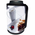 3dRose Danita Delimont - Oregon - Oregon, Keizer, a piece of raspberry blueberry pie and a cup of coffee - Can Cooler Bottle Wrap (cc_251368)