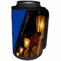 3dRose Danita Delimont - Charleston - Lamps lining the streets at duck, Charleston, South Carolina. USA - Can Cooler Bottle Wrap (cc_251388)