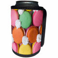 3dRose Danita Delimont - Cookie - Close up of Macaron cookies, Charleston, South Carolina. USA - Can Cooler Bottle Wrap (cc_251396)