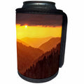 3dRose Danita Delimont - Great Smoky Mountains - Tennessee, Great Smoky Mountains National Park. Sunset in valley - Can Cooler Bottle Wrap (cc_251399)