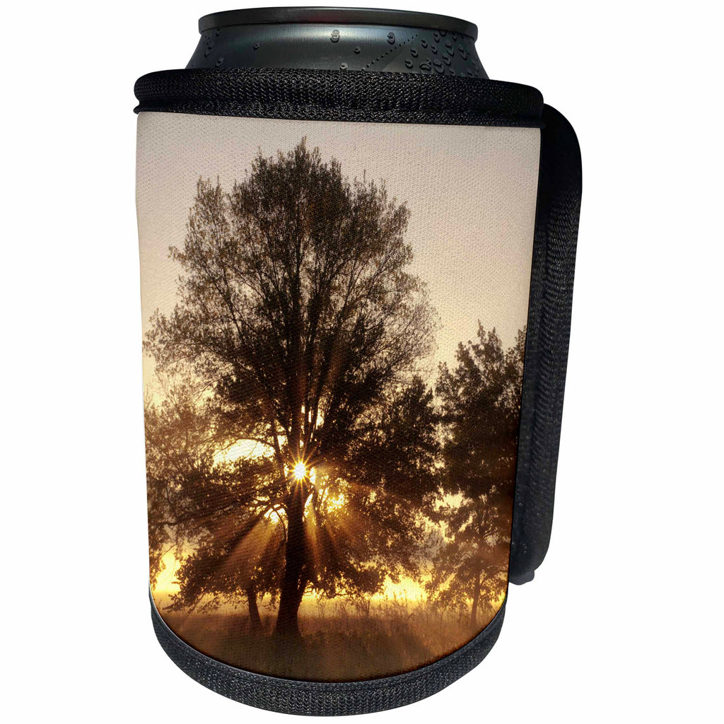 3dRose Danita Delimont - Great Smoky Mountains - Tennessee, Great Smoky Mountains National Park. Sunrise, Cades Cove - Can Cooler Bottle Wrap (cc_251402)