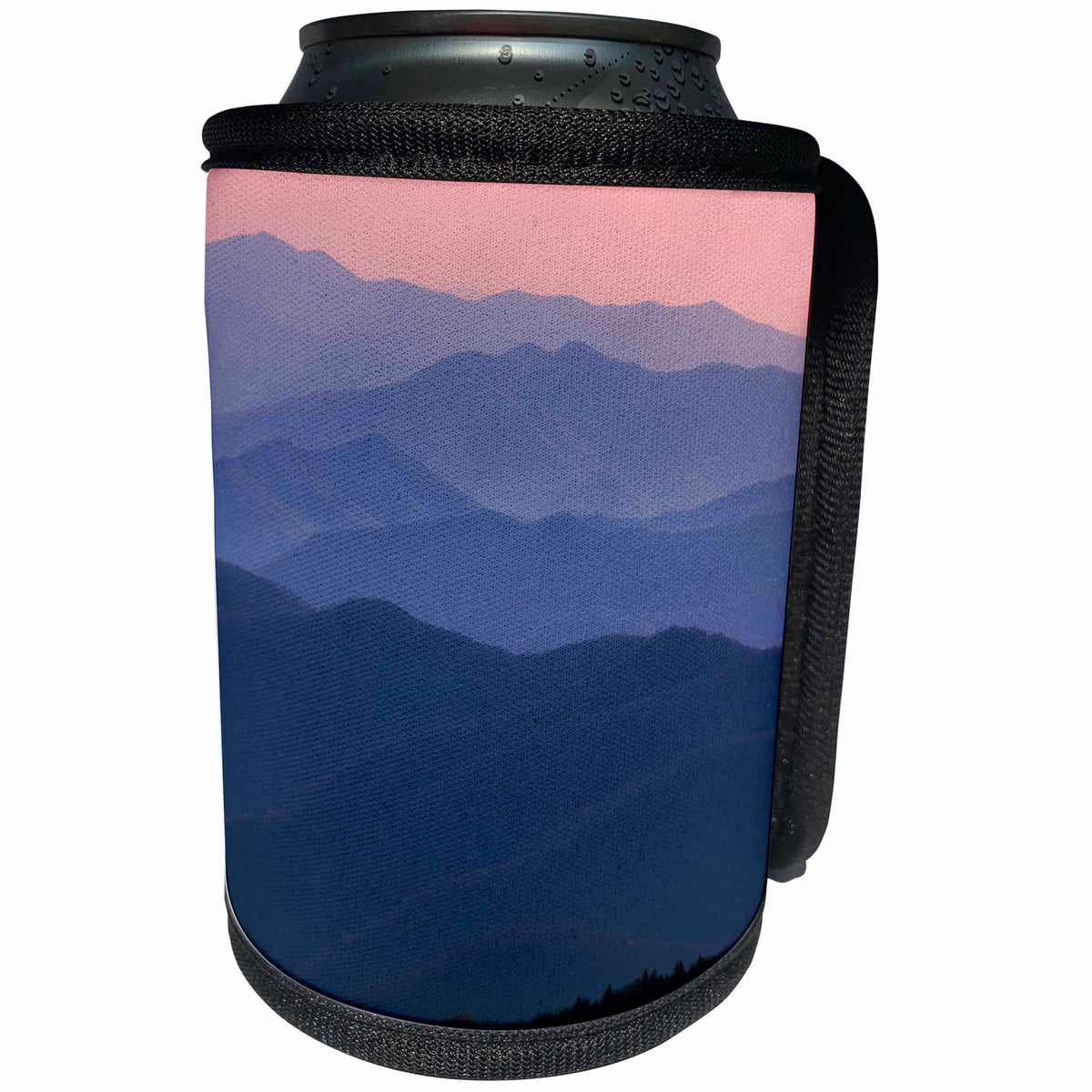 3dRose Danita Delimont - Great Smoky Mountains - Tennessee, Great Smoky Mountains National Park, ridges at sunset. - Can Cooler Bottle Wrap (cc_251406)