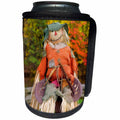 3dRose Danita Delimont - Halloween - Tennessee, Townsend. Halloween scarecrow. - Can Cooler Bottle Wrap (cc_251408)