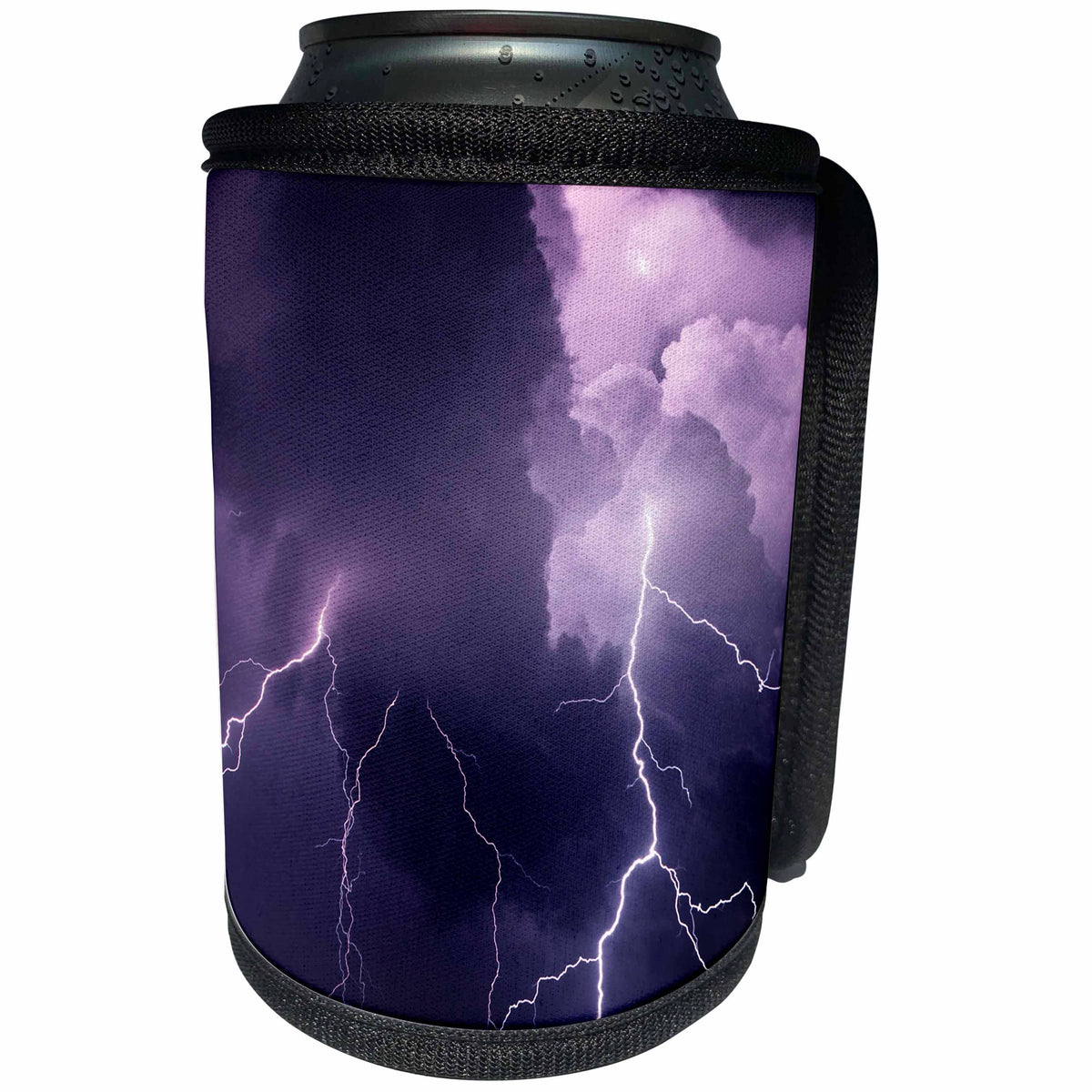 3dRose Danita Delimont - Lightning - Tennessee. Composite of cloud-to-cloud lightning bolts. - Can Cooler Bottle Wrap (cc_251409)