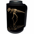 3dRose Danita Delimont - Dinosaur - Tennessee. T-rex dinosaur skeleton replica, reflection. - Can Cooler Bottle Wrap (cc_251421)