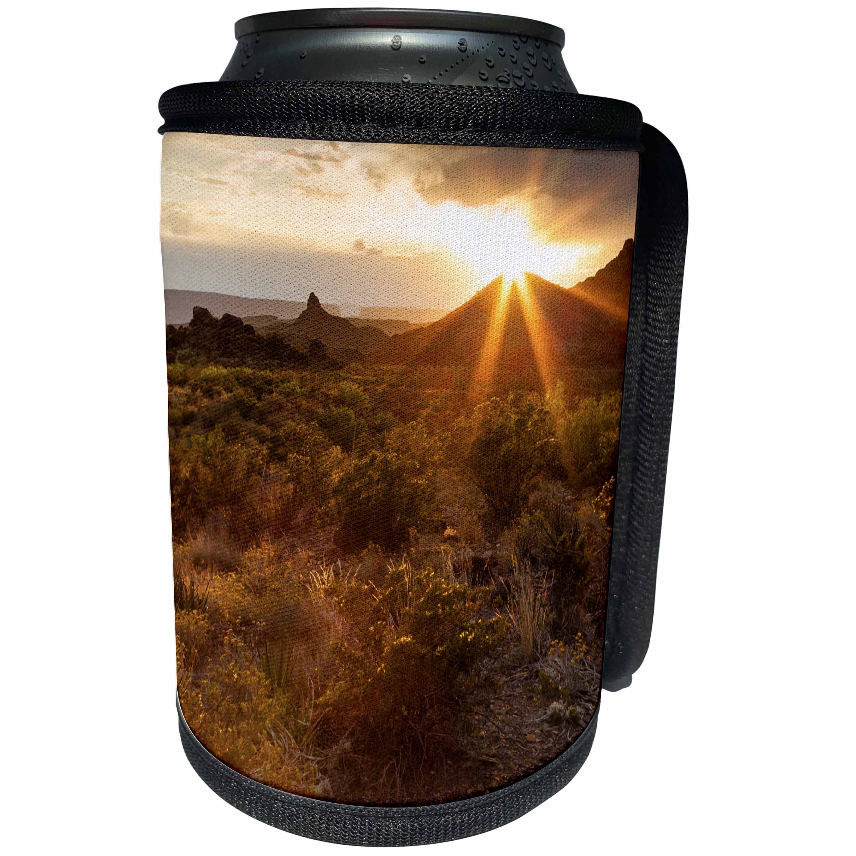 3dRose Danita Delimont - Big Bend - Sunset in Big Bend National Park,Texas - Can Cooler Bottle Wrap (cc_251433)